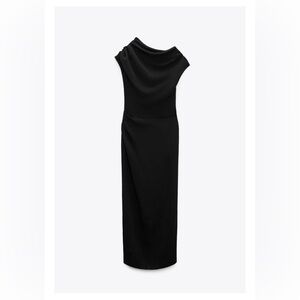 DRAPED SHEATH DRESS